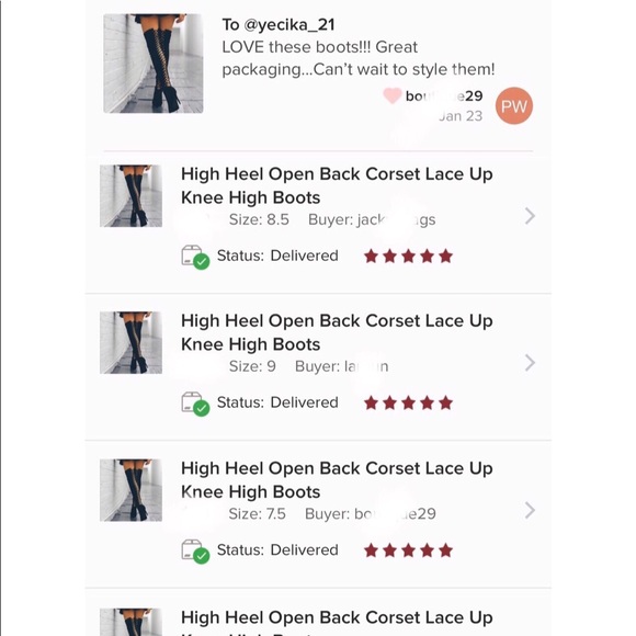 High Heel Open Back Corset Lace Up Thigh High Boot - Picture 11 of 12